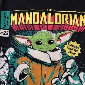 Star Wars The Mandalorian Black Tee